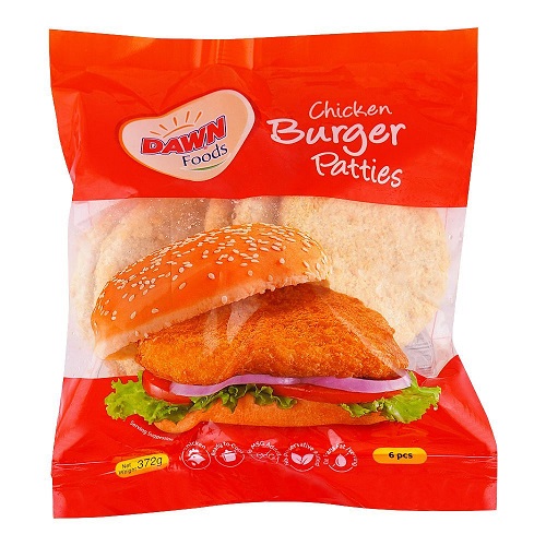 DAWN CHICKEN BURGER PATTIES 6PC 372G - Image 1