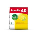 DETTOL FRESH BAR SOAP 4IN1 130GM