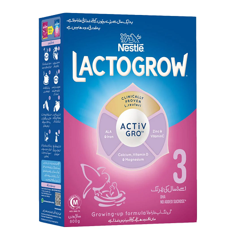 NESTLE LACTOGEN ACTIVGRO 3 800GRM